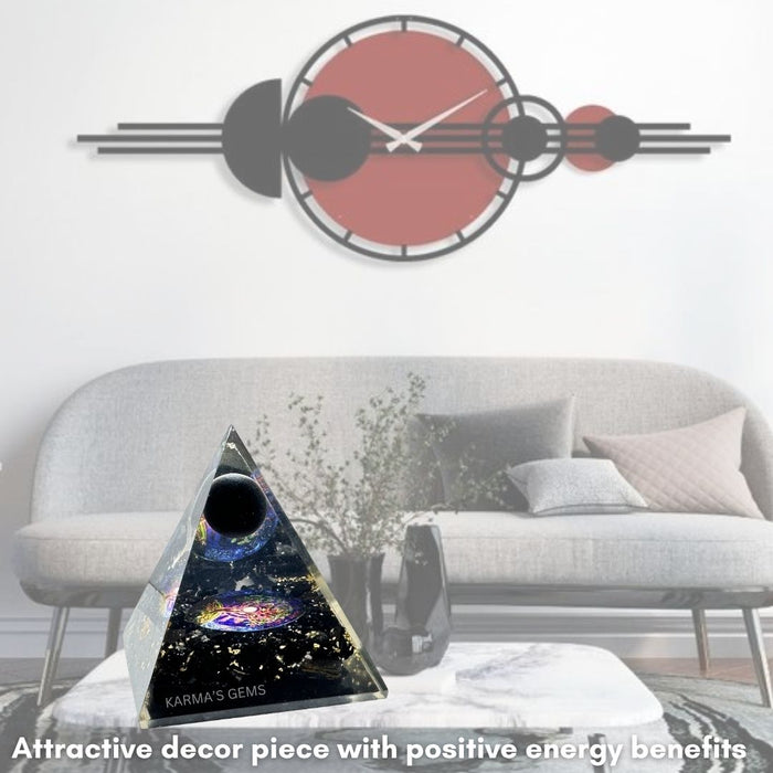 BLACK TOURMALINE NUBIAN ORGONITE PYRAMID