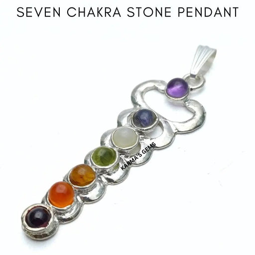 SEVEN CHAKRA STONE PENDANT Karmas Gems