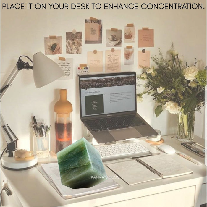 GREEN AVENTURINE STONE CUBE