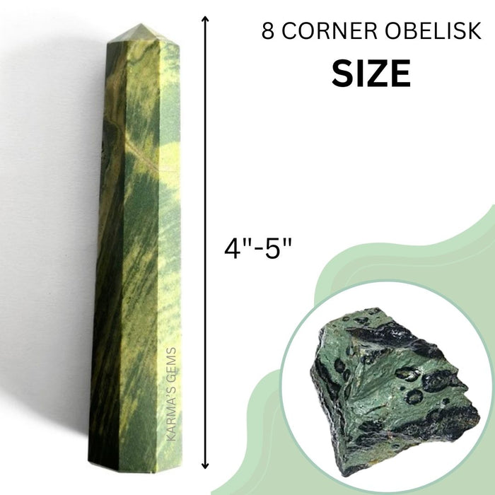 8 CORNER CROCODILE JASPER OBELISK