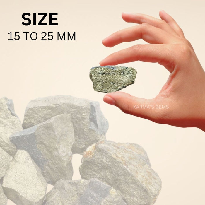 2 PCS 15 TO 25 MM PYRITE ROUGH STONE
