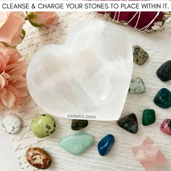 SELENITE HEART BOWL