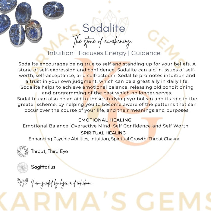SODALITE PALMSTONE