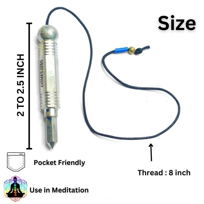 SILVER 3 PIECE OPENABLE DOWSING PENDULUM