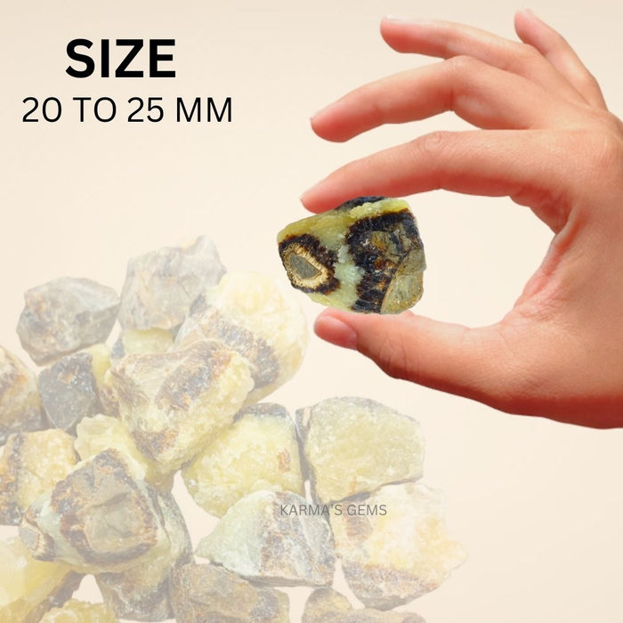 2 PCS 20 TO 25 MM SEPTARIAN ROUGH STONE