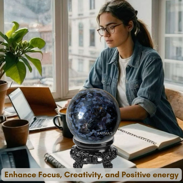 50 TO 55 MM INDIGO GABBRO SPHERE