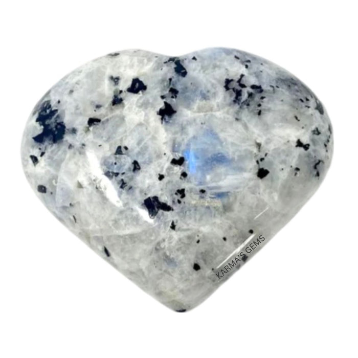 1" RAINBOW MOONSTONE PUFFY HEART
