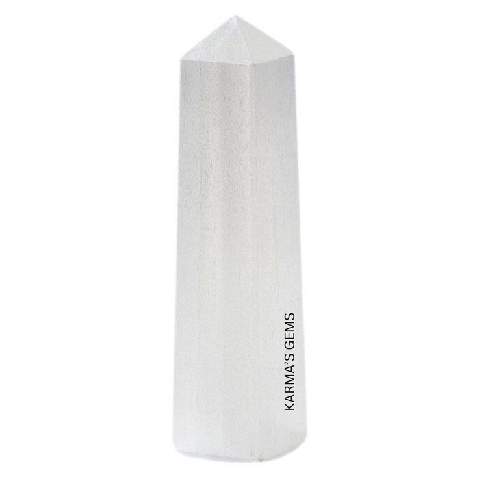 4 CORNER SELENITE OBELISK