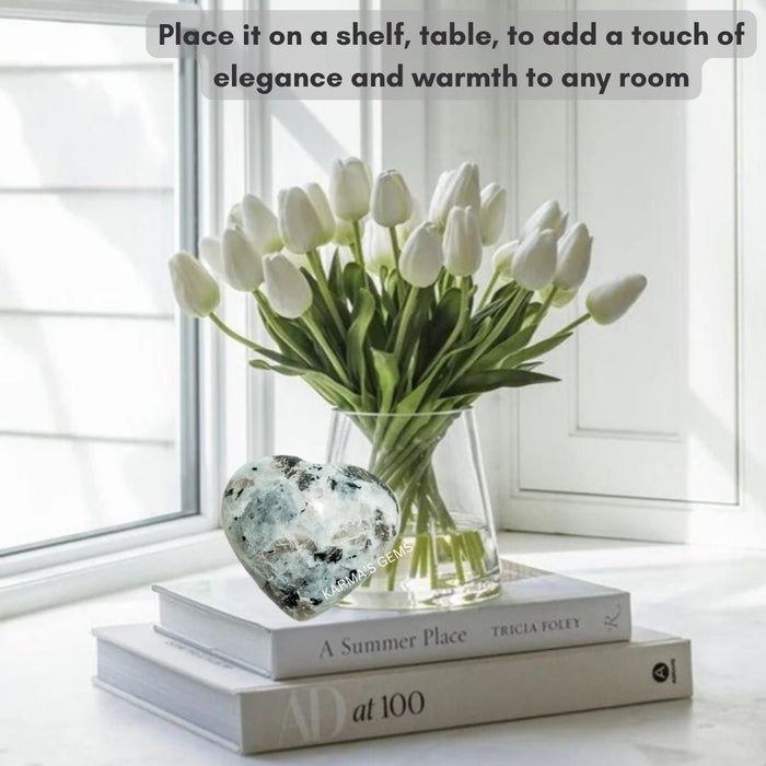 1" RAINBOW MOONSTONE PUFFY HEART