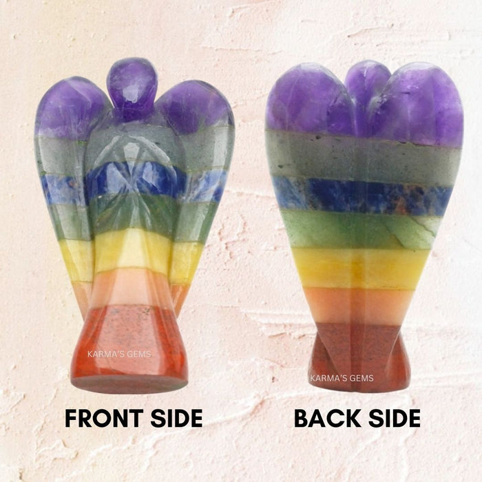 SEVEN CHAKRA STONE CRYSTAL ANGEL Karmas Gems