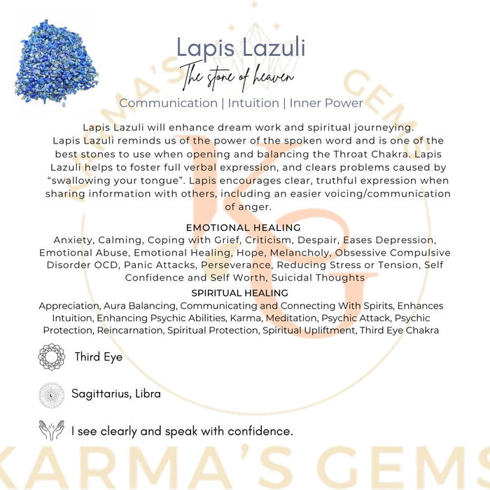 POLISHED LAPIS LAZULI STONE CHIPS