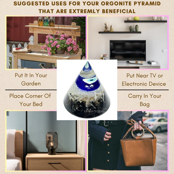 EVIL EYE ANTENA ORGONITE PYRAMID