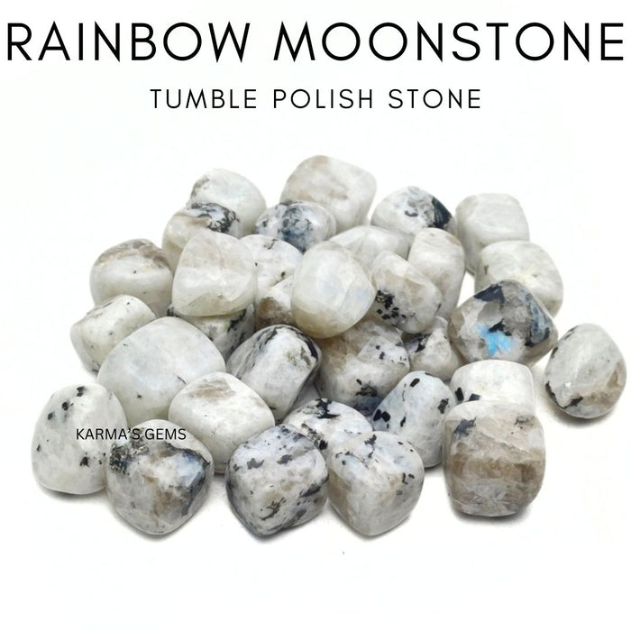 15 TO 25 MM RAINBOW MOONSTONE POLISH TUMBLED STONE