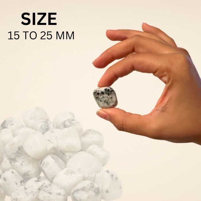 15 TO 25 MM RAINBOW MOONSTONE POLISH TUMBLED STONE