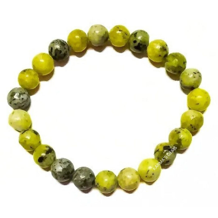 8 MM BEADS SERPENTINE BRACELET