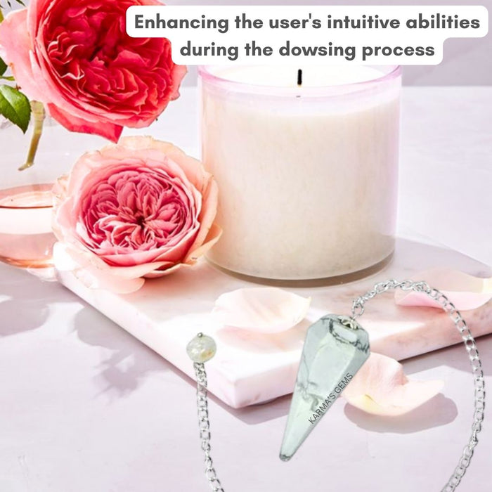 HOWLITE STONE DOWSING PENDULUM