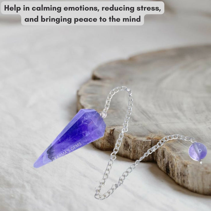 AMETHYST STONE DOWSING PENDULUM