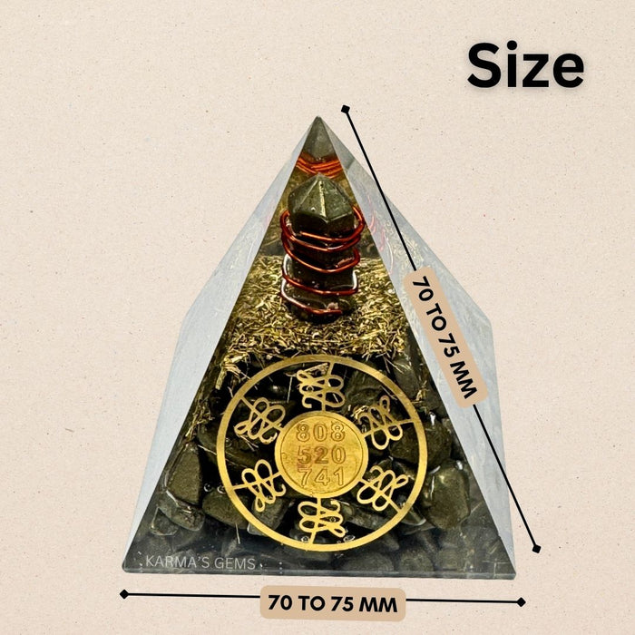 PYRITE NUBIAN ORGONITE PYRAMID