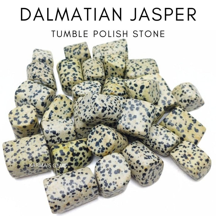 15 TO 25 MM DALMATIAN JASPER POLISH TUMBLED STONE