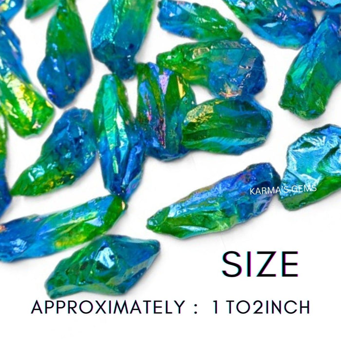 AQUA - GREEN AURA QUARTZ RAW STONE