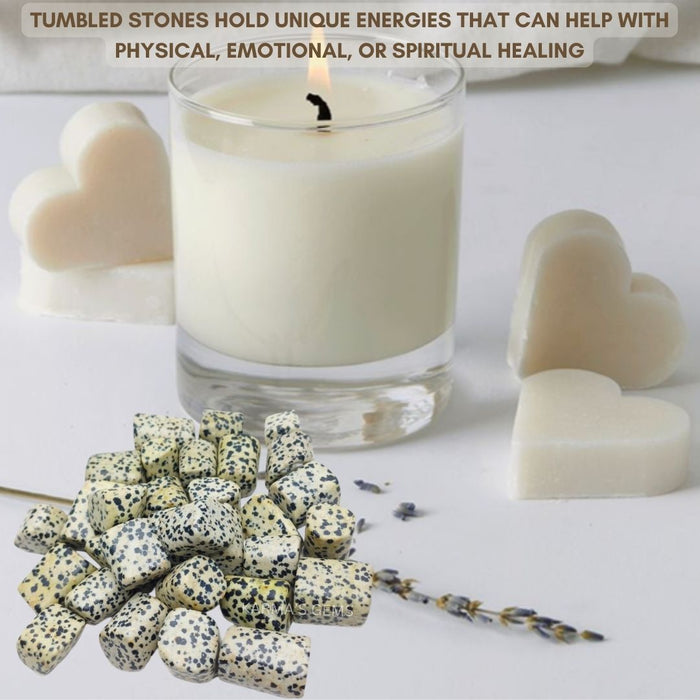 15 TO 25 MM DALMATIAN JASPER POLISH TUMBLED STONE