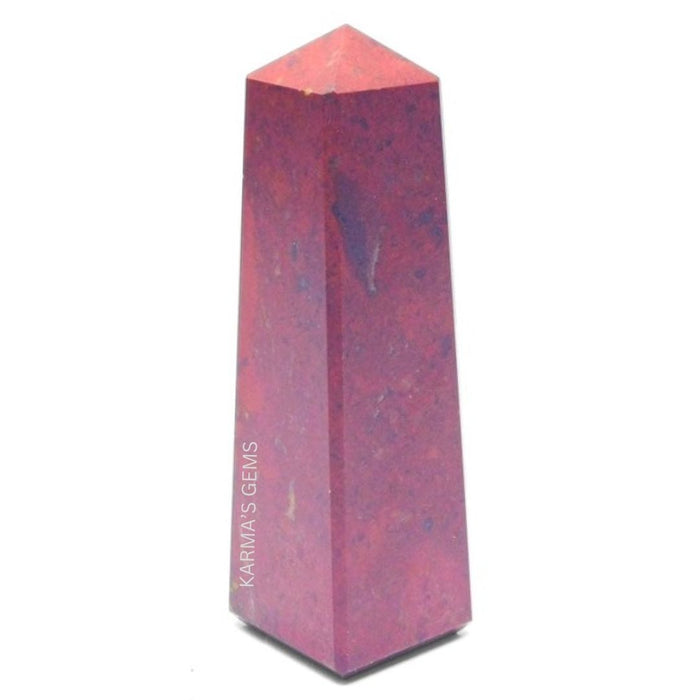 4 CORNER RED JASPER OBELISK