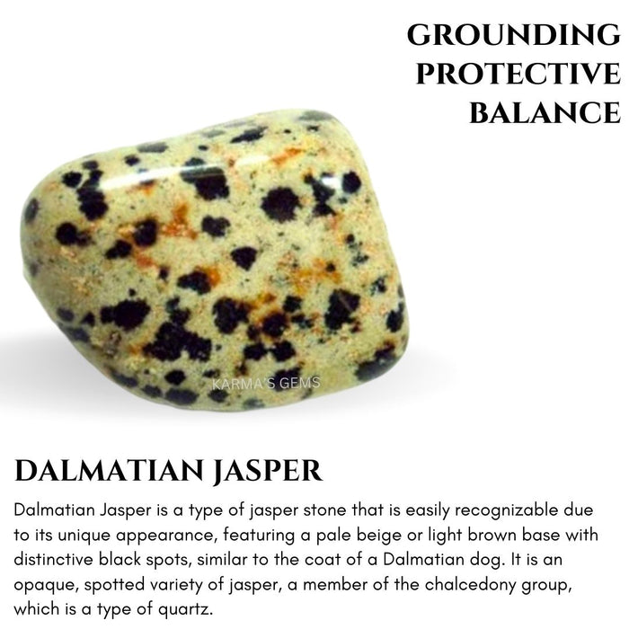 1 PIECE 15 TO 25 MM DALMATIAN JASPER POLISH TUMBLED STONE
