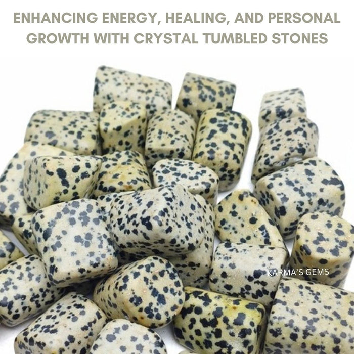 15 TO 25 MM DALMATIAN JASPER POLISH TUMBLED STONE