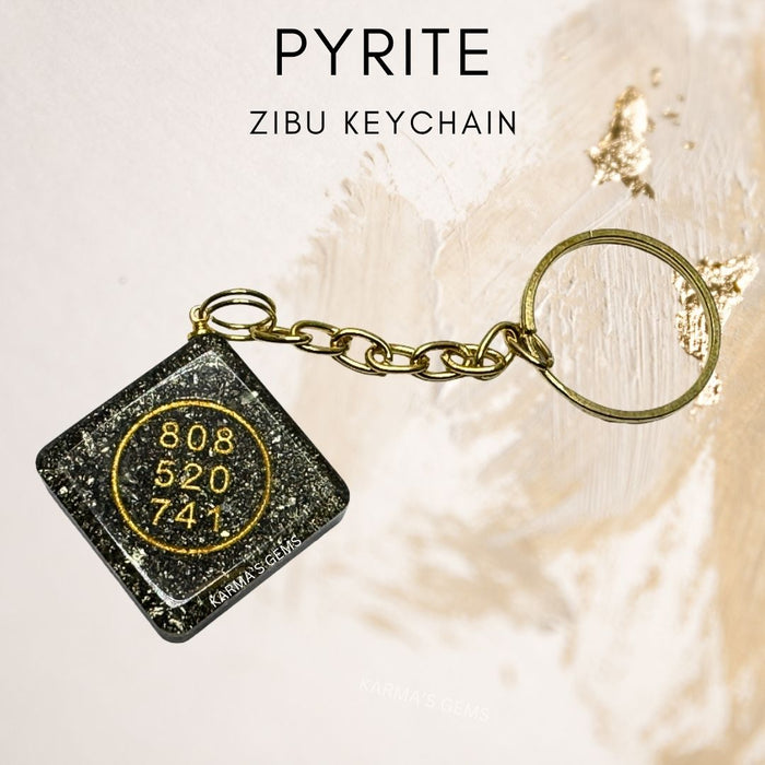 PYRITE ZIBU KEYCHAIN