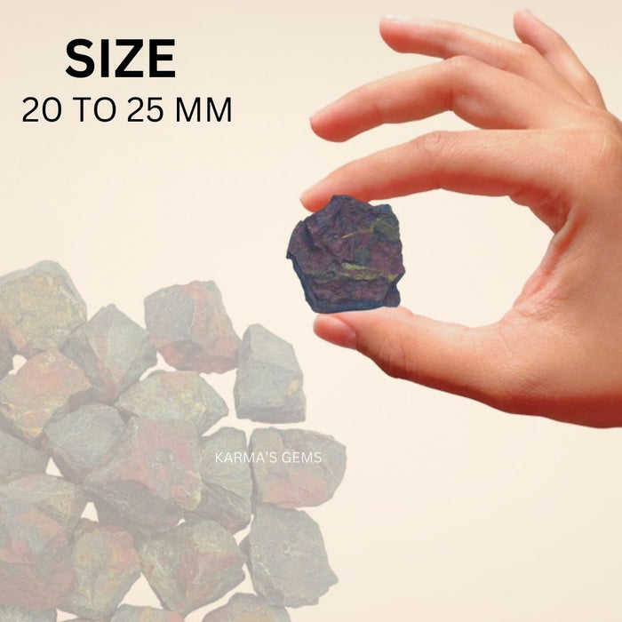 2 PCS 20 TO 25 MM DRAGON BLOODSTONE ROUGH STONE
