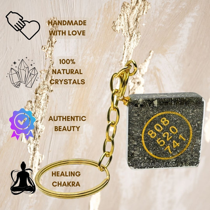 PYRITE ZIBU KEYCHAIN