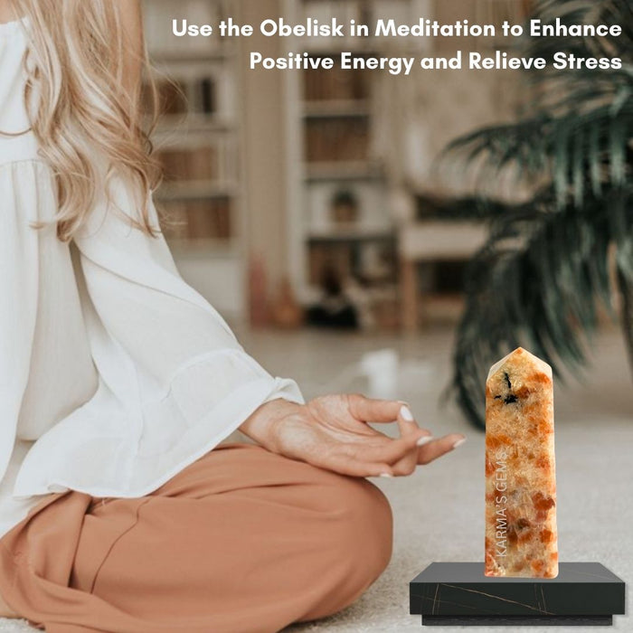 4 CORNER SUNSTONE OBELISK