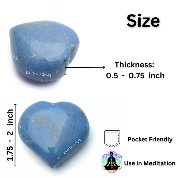2" ANGELITE PUFFY HEART