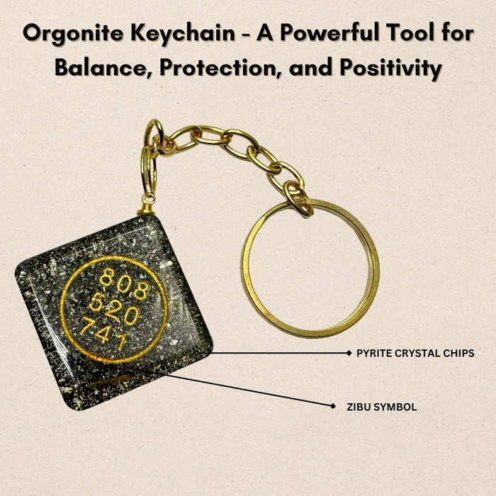 PYRITE ZIBU KEYCHAIN