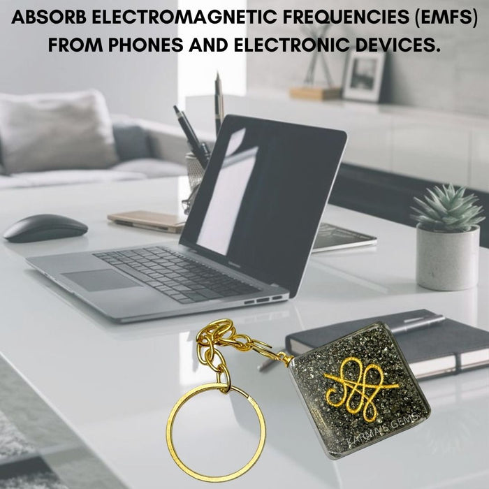 PYRITE ZIBU KEYCHAIN