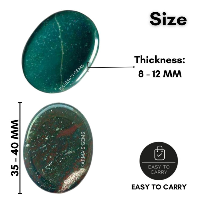BLOODSTONE WORRY THUMB STONE