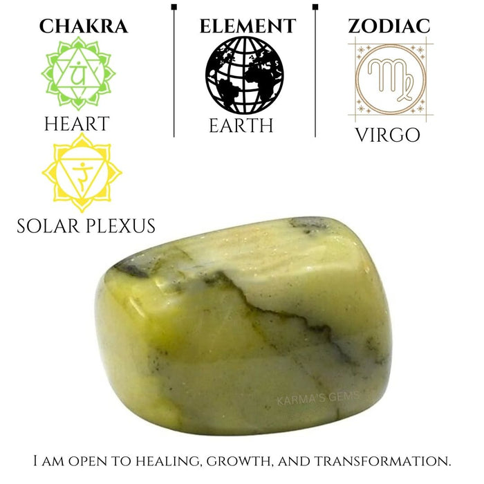 1 PIECE 15 TO 25 MM SERPENTINE POLISH TUMBLED STONE