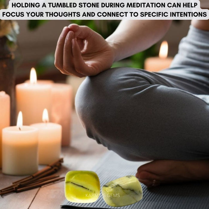 15 TO 25 MM SERPENTINE POLISH TUMBLED STONE