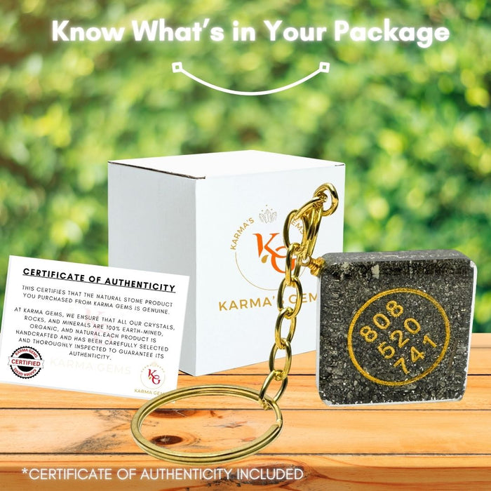 PYRITE ZIBU KEYCHAIN