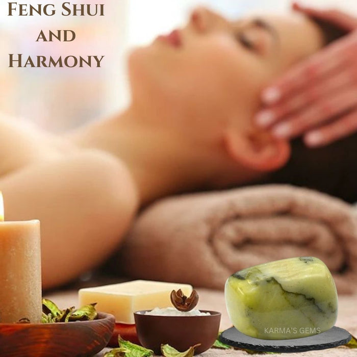 1 PIECE 15 TO 25 MM SERPENTINE POLISH TUMBLED STONE