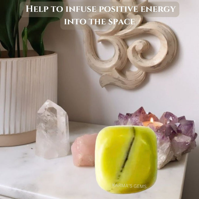 1 PIECE 15 TO 25 MM SERPENTINE POLISH TUMBLED STONE