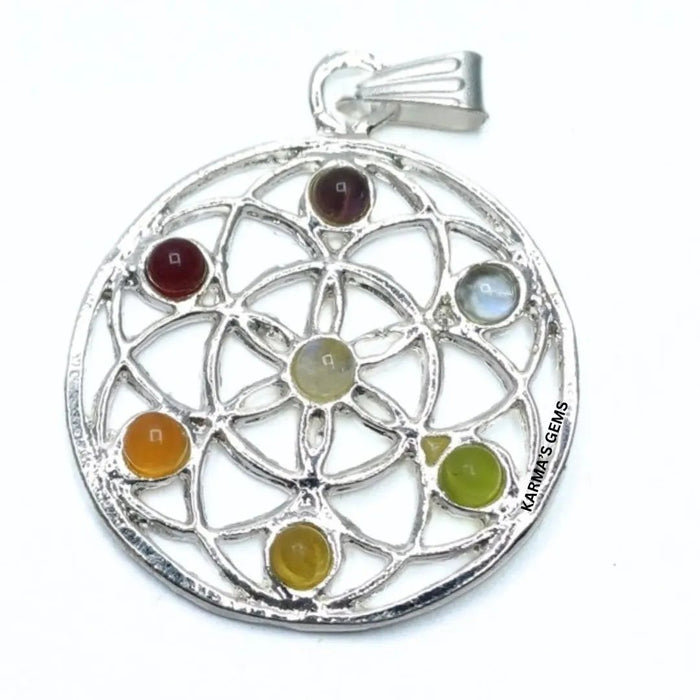 SEVEN CHAKRA STONE PENDANT Karmas Gems
