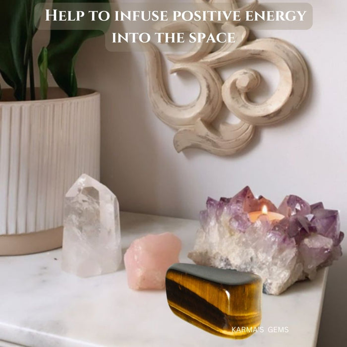 1 PIECE 15 TO 25 MM TIGER EYE POLISH TUMBLED STONE