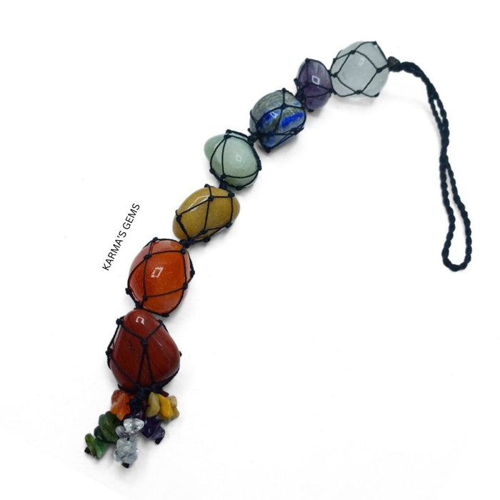 TUMBELD STONE CAR HANGER Karmas Gems