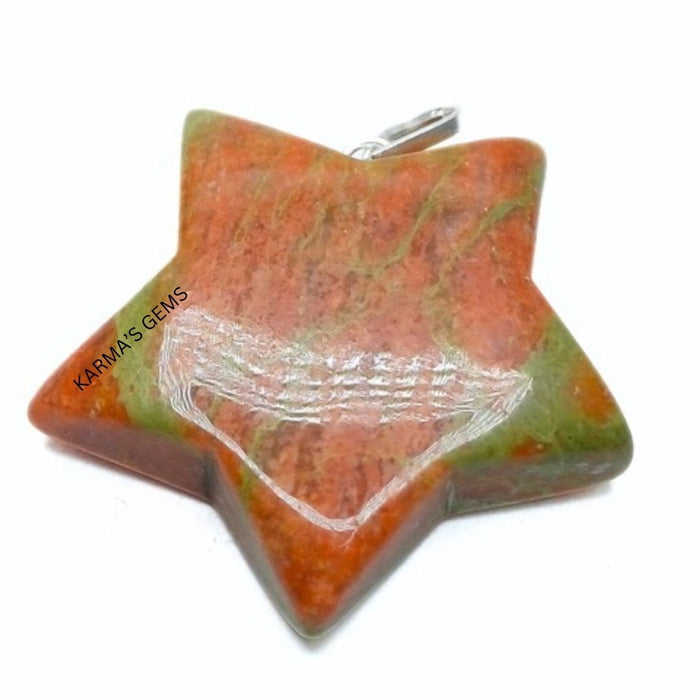 UNAKITE STAR PENDANT