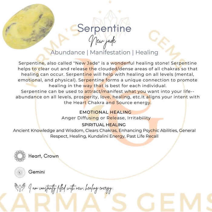 SERPENTINE PALMSTONE