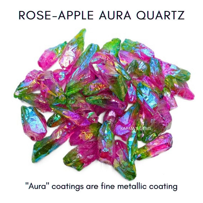 ROSE - APPLE AURA QUARTZ RAW STONE