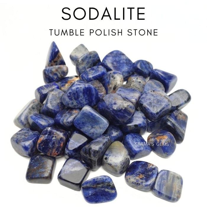 1 PIECE 15 TO 25 MM SODALITE POLISH TUMBLED STONE