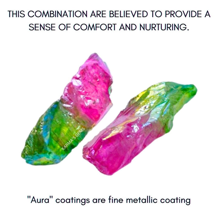 ROSE - APPLE AURA QUARTZ RAW STONE