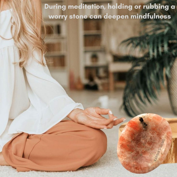 SUNSTONE WORRY THUMB STONE